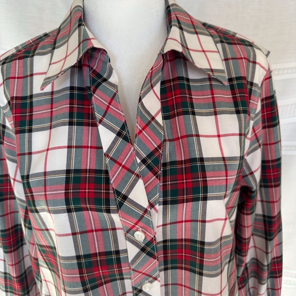 Investments Gold Label, Christine, , non-iron, long sleeve blouse/shirt, sz 12 - Picture 2 of 6